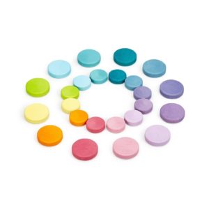 Wooden Pastel Coins