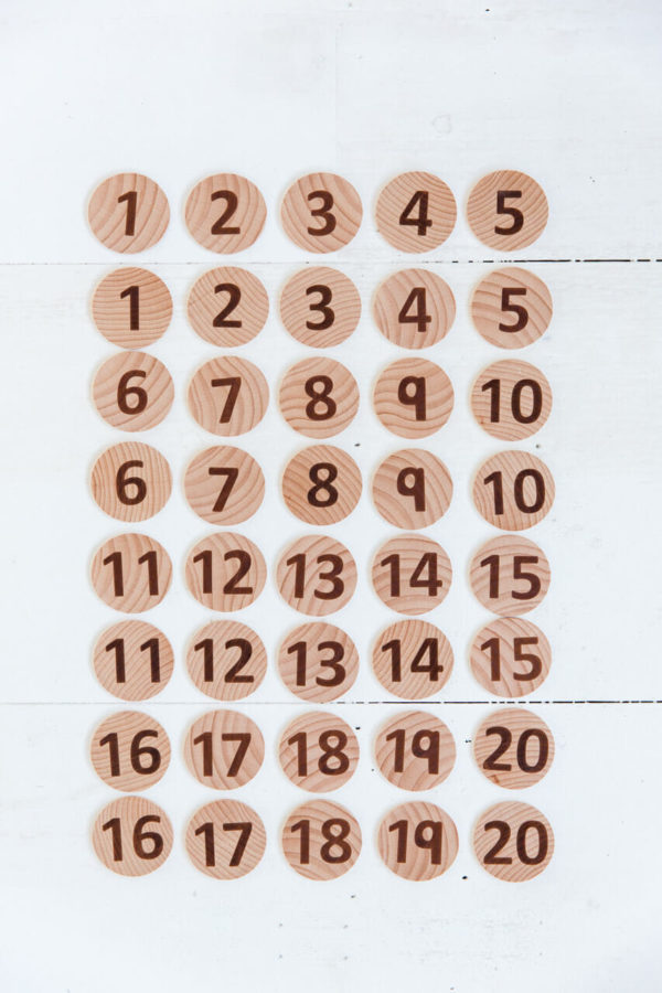 Tactile Wooden Numbers Set - The Freckled Frog