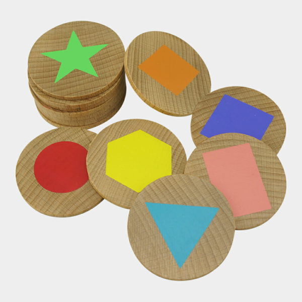 Shapes Wooden Matching Pairs - The Freckled Frog