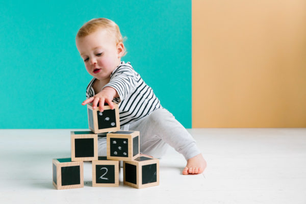Fun with Chalk! Wooden Cubes Set